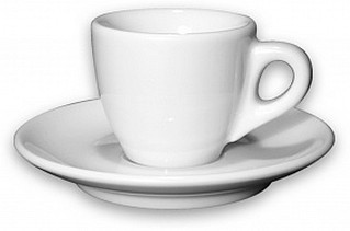 Coffee cup and saucer Ancap PALERMO engraved level