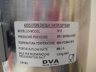 Manual water softener DVA 12 Lt - IV Series- IV12