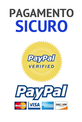 Pagamenti sicuri con Paypal e Carta di Credito